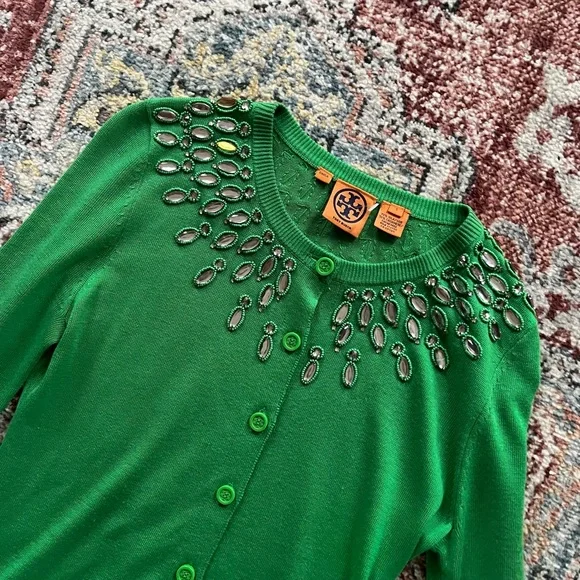 Tory Burch silk/cashmere cardigan - Picture 2 of 4